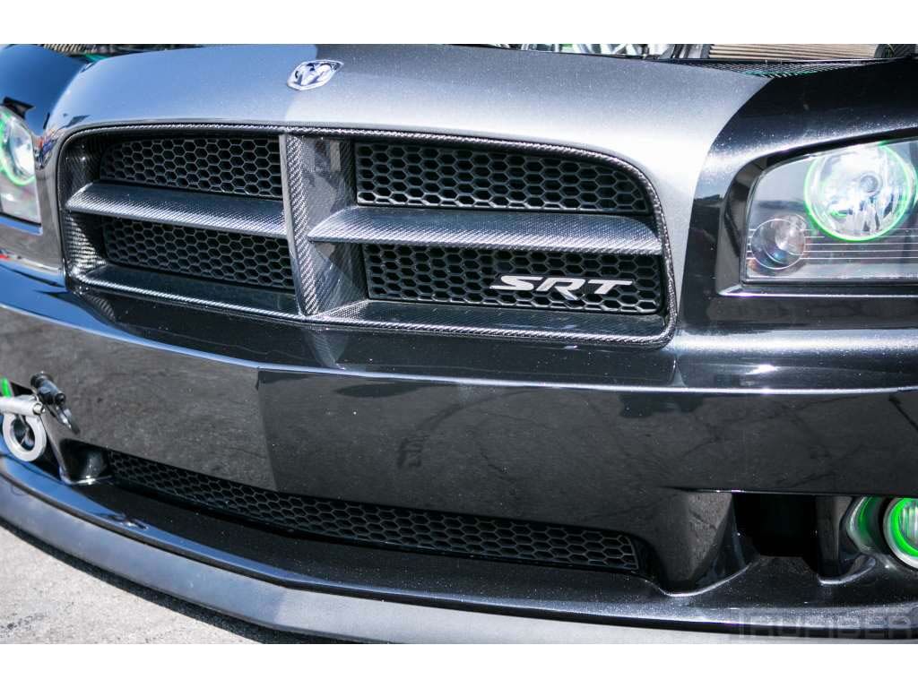 2005-2010 Dodge Charger Carbon Fiber OEM Front Bumper Grill