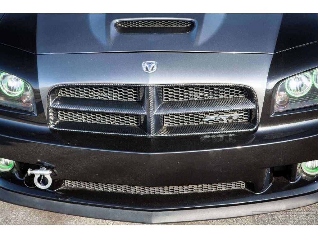 2005-2010 Dodge Charger Carbon Fiber OEM Front Bumper Grill