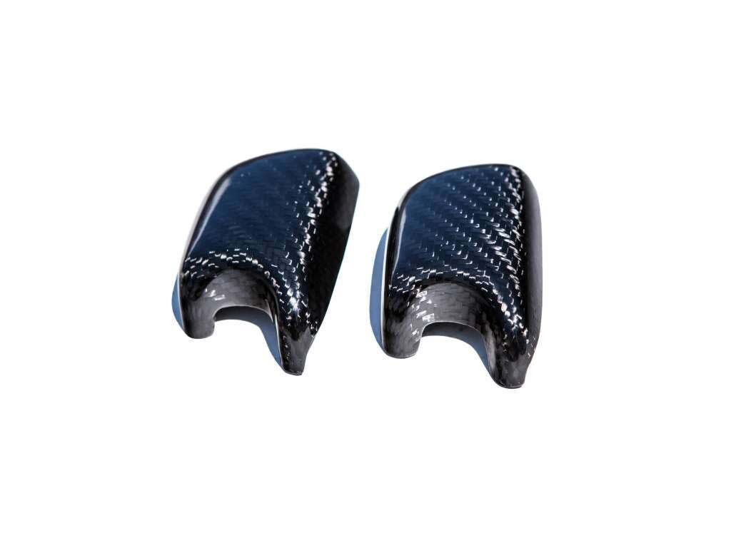 2005-2010 Dodge Charger Carbon Fiber Seat Belt Covers - Pair