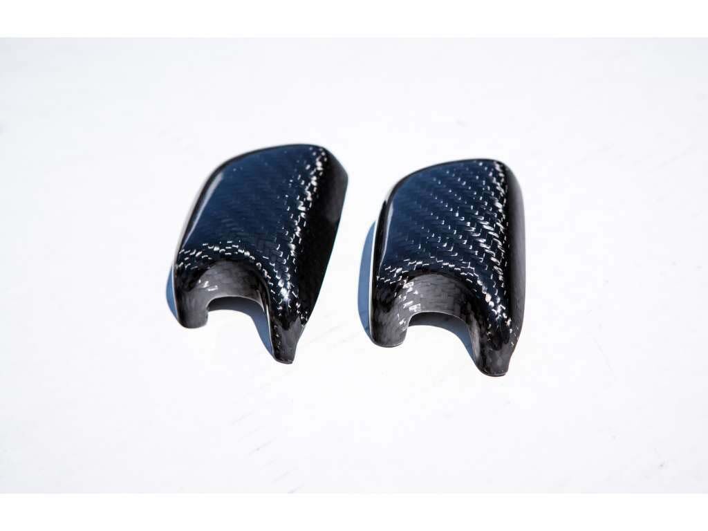 2005-2010 Dodge Charger Carbon Fiber Seat Belt Covers - Pair