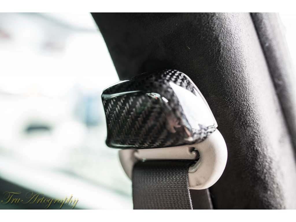 2005-2010 Dodge Charger Carbon Fiber Seat Belt Covers - Pair