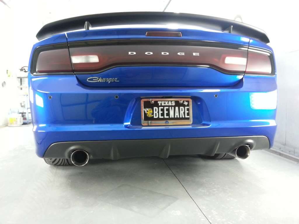 2011-2014 Dodge Charger SRT-8 Carbon Fiber OEM Rear Diffuser - TC20021-LG164
