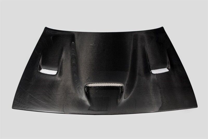 2008-2023 Dodge Challenger HellCat Functional Heat Extractor Carbon Fiber Hood