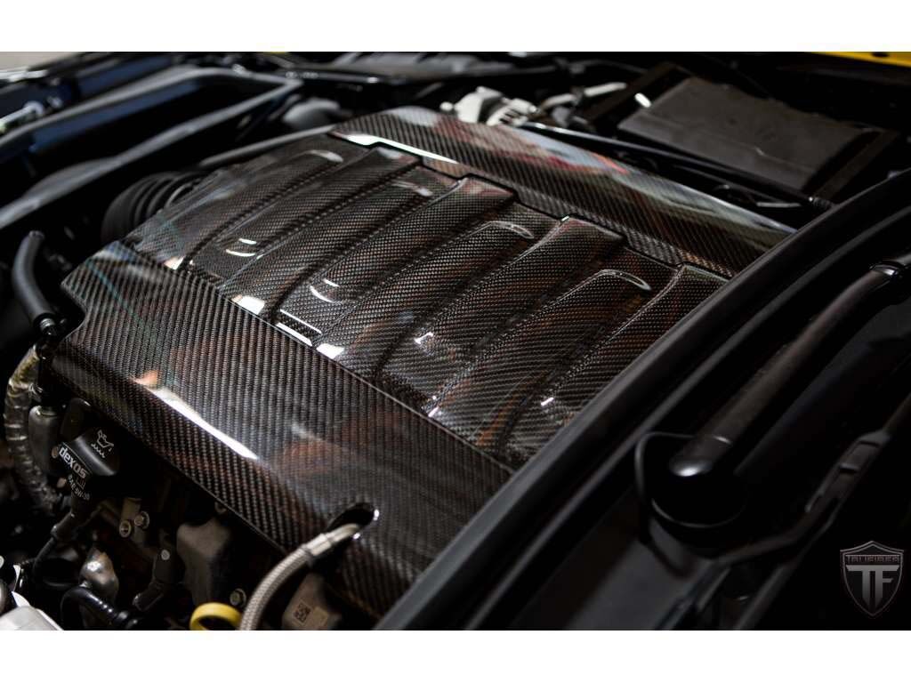 2014-2018 Chevy Corvette Stingray Carbon Fiber OEM Engine Cover
