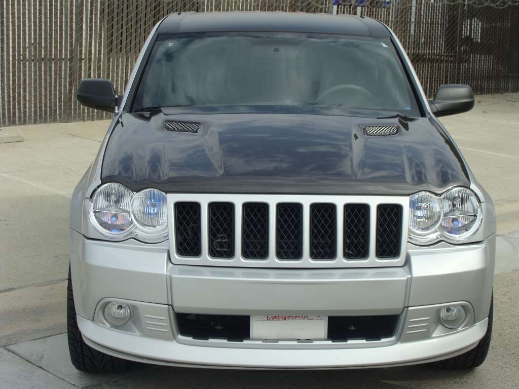 2005-2010 Jeep Grand Cherokee RTC Functional Ram Air Carbon Fiber Hood