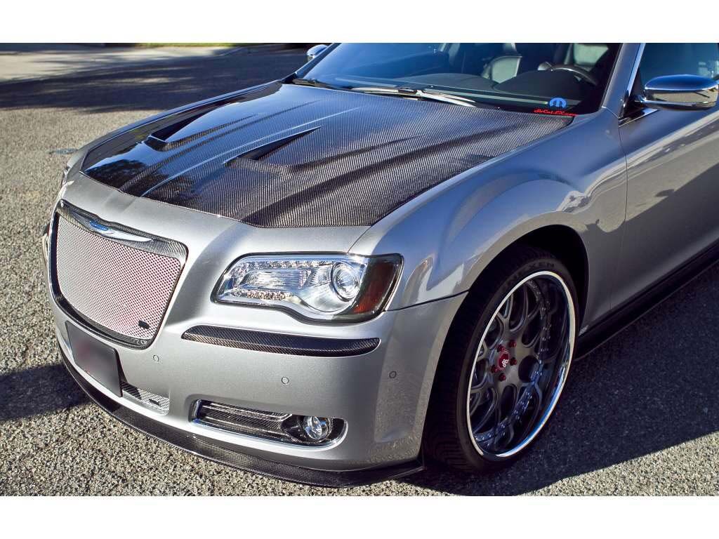 2011-2014 Chrysler 300 Carbon Fiber Front Lip Spoiler