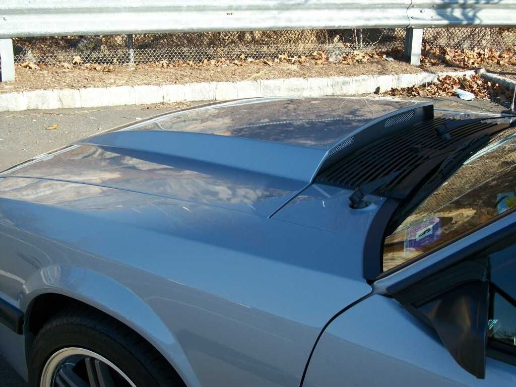 1983-1986 Ford Mustang 3" Cowl Induction Fiberglass Heat Extractor Hood