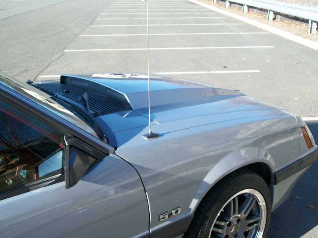 1983-1986 Ford Mustang 3" Cowl Induction Fiberglass Heat Extractor Hood