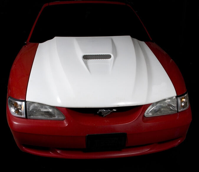 1999-2004 Ford Mustang Cobra R Fiberglass Heat Extractor Hood