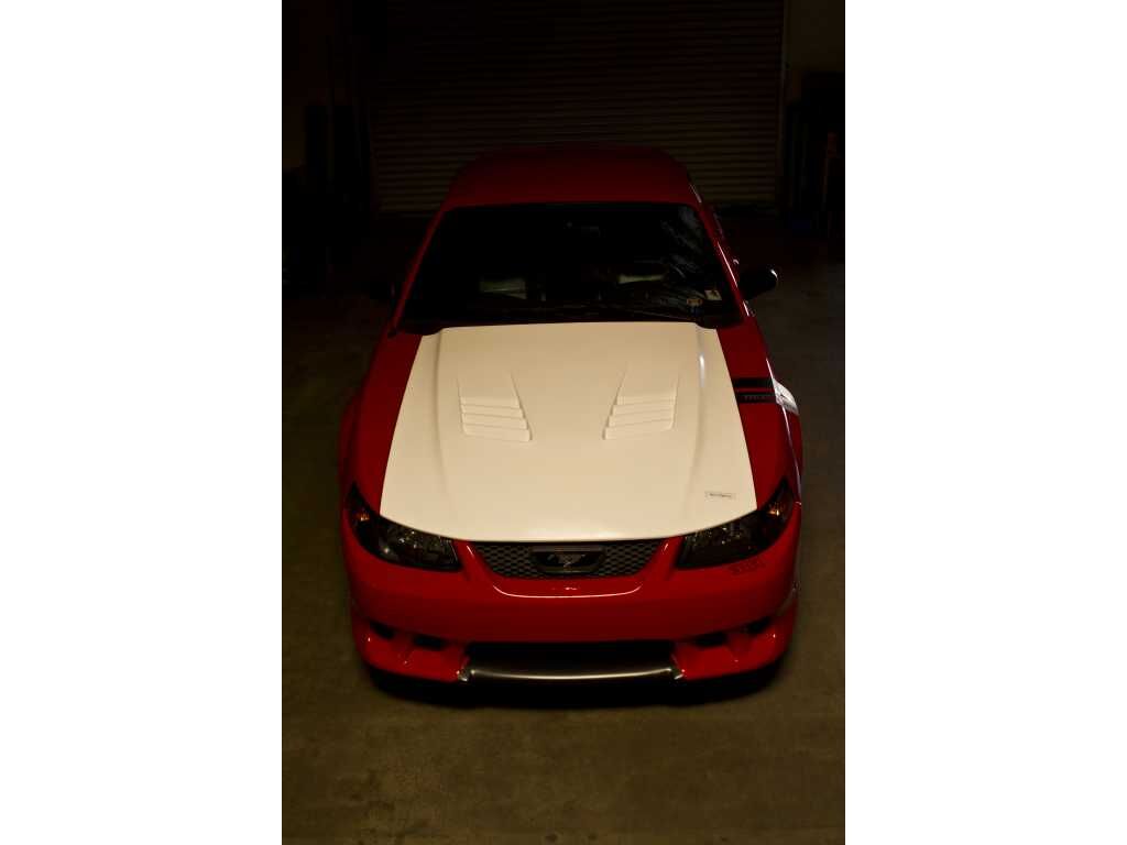 1999-2004 Ford Mustang A70 Fiberglass Heat Extractor Hood