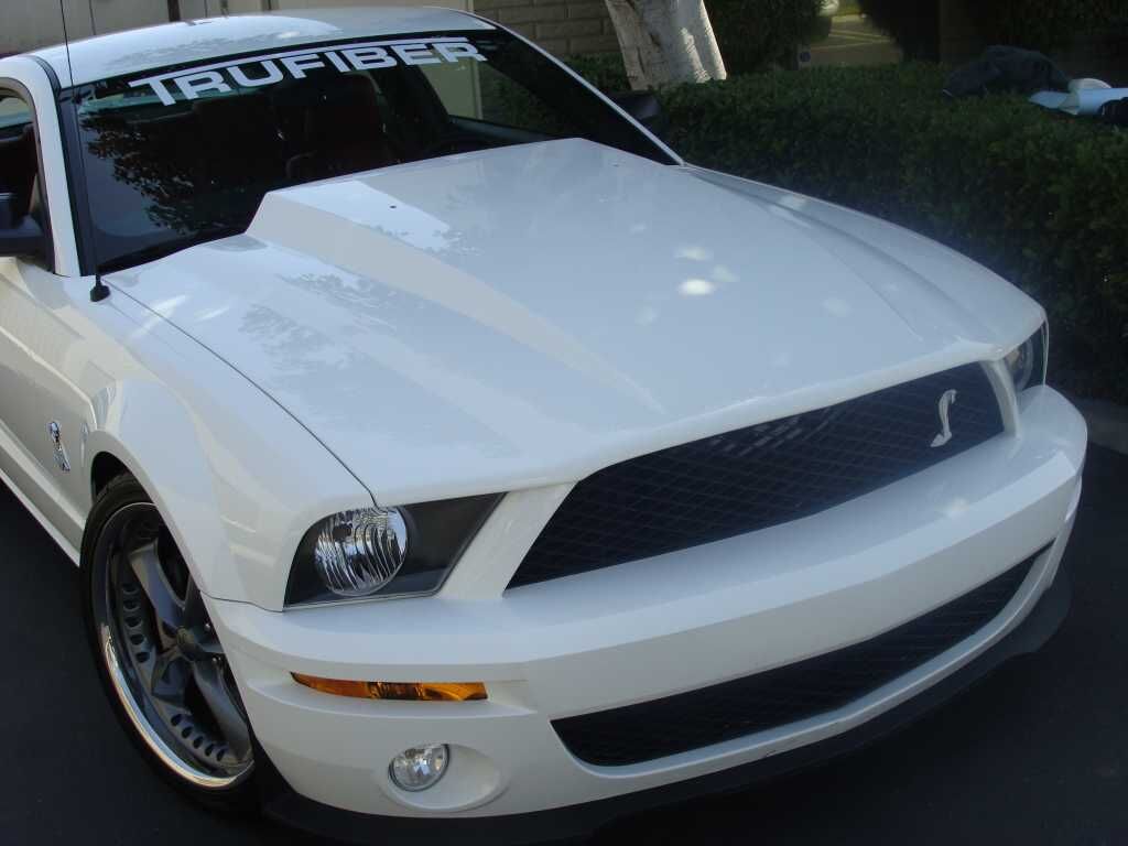 2005-2009 Ford Mustang GT500 3" Cowl Induction Fiberglass Heat Extractor Hood