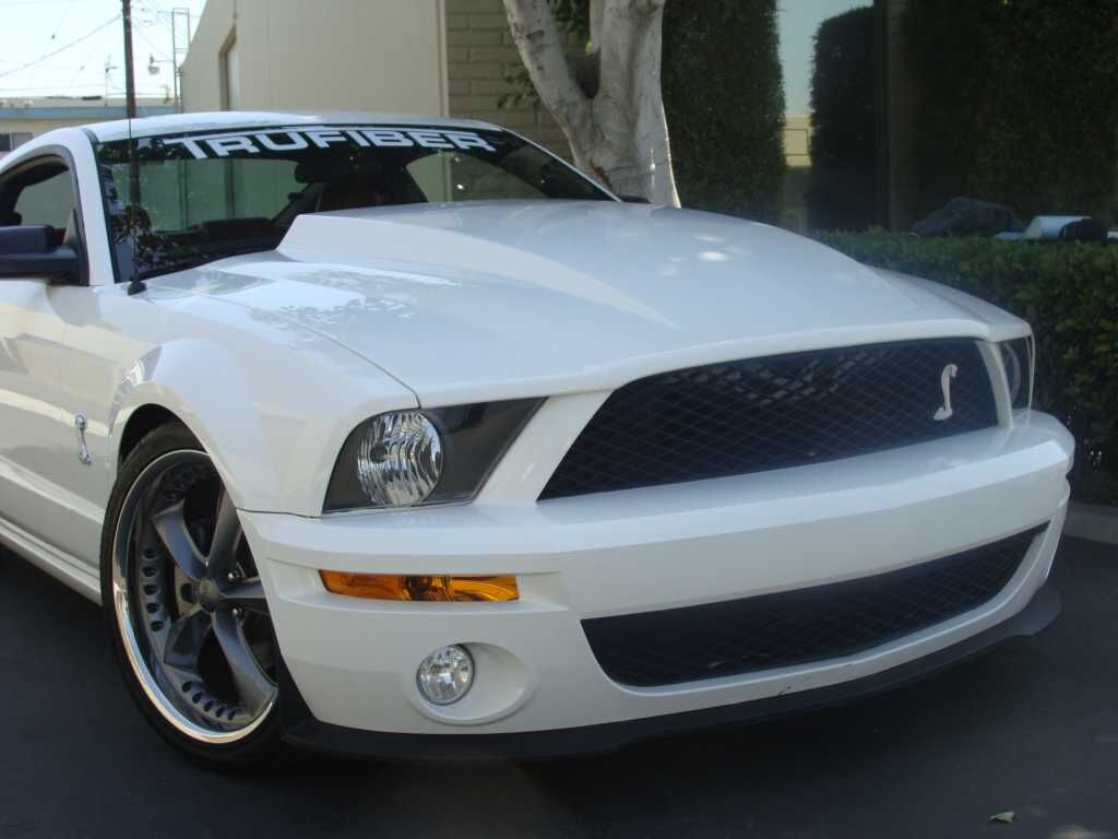 2005-2009 Ford Mustang GT500 3" Cowl Induction Fiberglass Heat Extractor Hood
