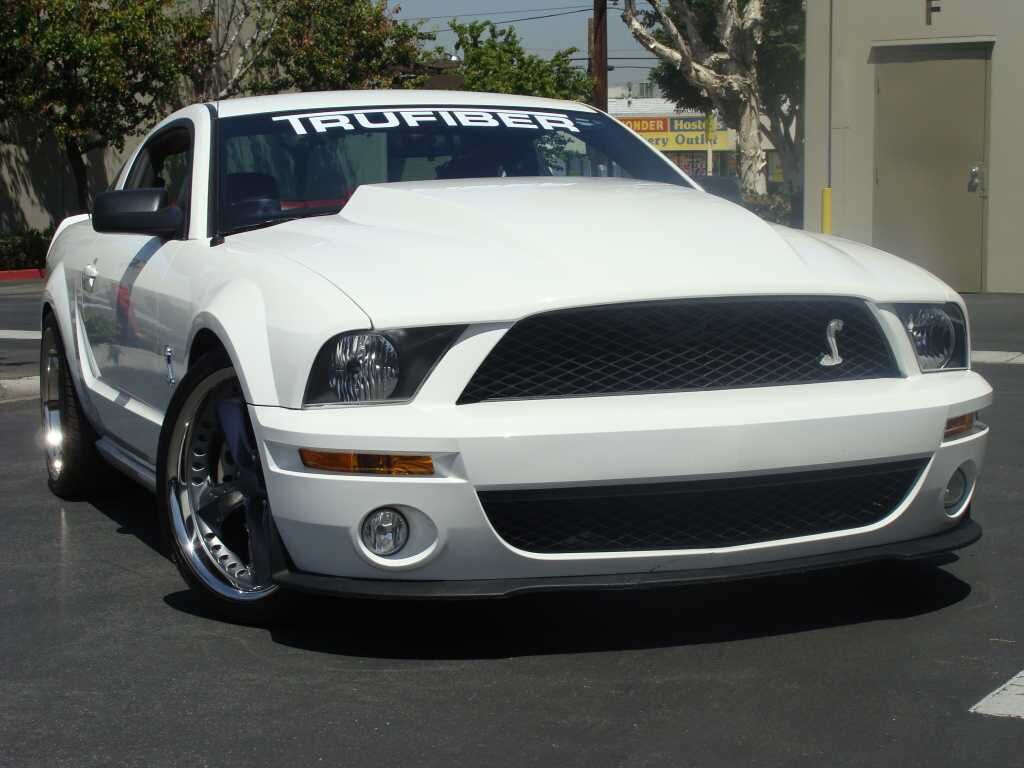 2005-2009 Ford Mustang GT500 3" Cowl Induction Fiberglass Heat Extractor Hood