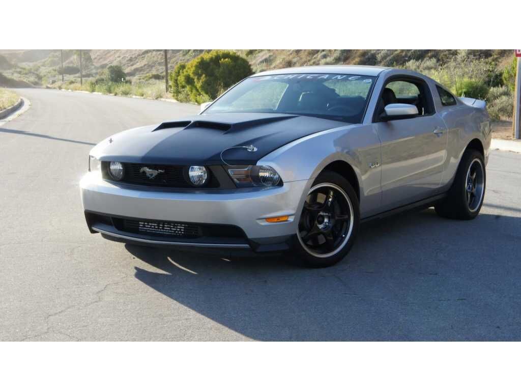 2010-2012 Ford Mustang A42 Fiberglass Ram Air Hood - TF10025-A42