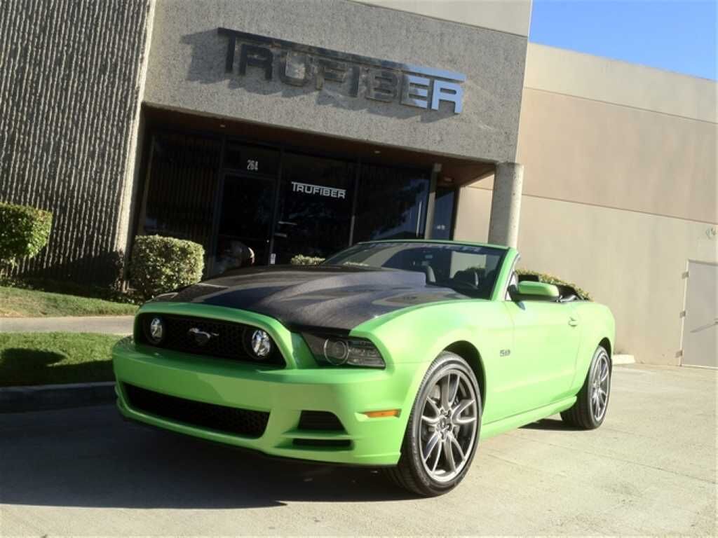 2013-2014 Ford Mustang V6/GT 3" Cowl Induction Fiberglass Heat Extractor Hood