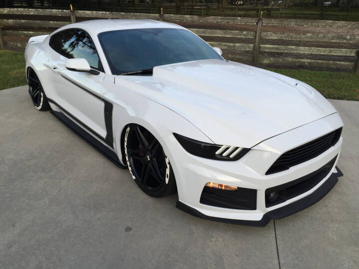 2015-2017 Ford Mustang Ecoboost/V6/GT 3" Cowl Induction Fiberglass Heat Extractor Hood