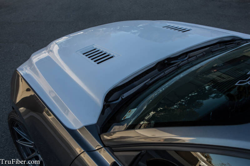 2015-2017 Ford Mustang Ecoboost/V6/GT A53 Fiberglass Dual Functional Ram Air Hood