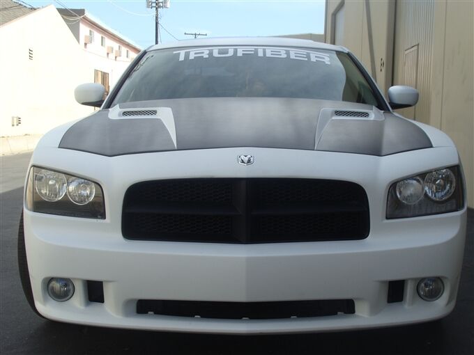 2006-2010 Dodge Charger RTC Fiberglass Ram Air Hood - TF20020-A58