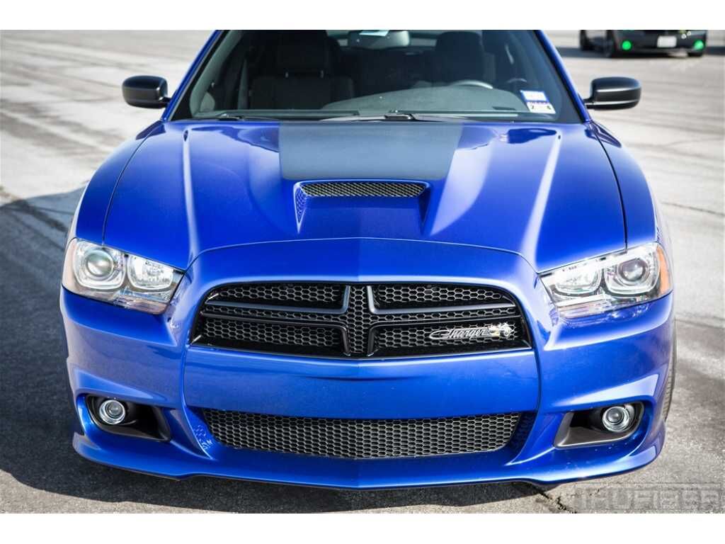 2011-2014 Dodge Charger SRT-8-V2 Fiberglass Ram Air Hood