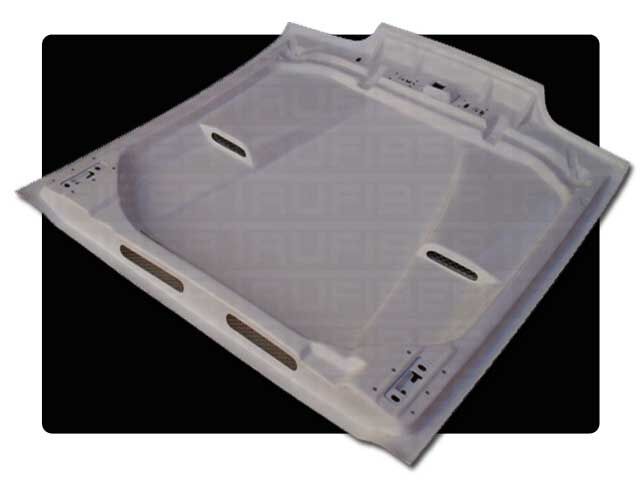 1987-1993 Ford Mustang Super Fiberglass Heat Extractor Hood