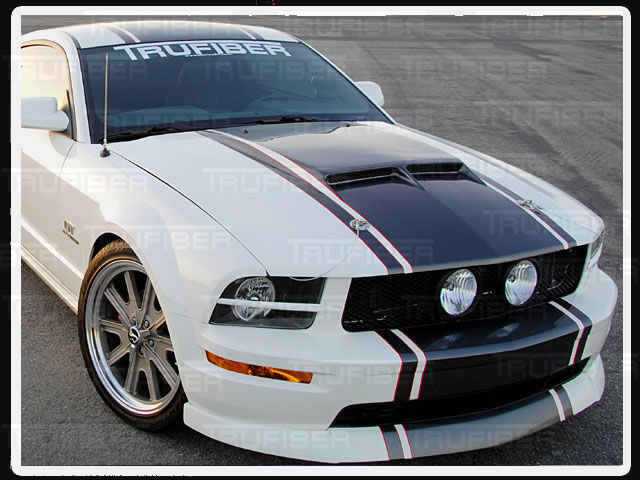 2005-2009 Ford Mustang SH-GT Fiberglass Ram Air Hood
