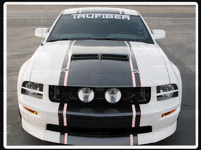 2005-2009 Ford Mustang SH-GT Fiberglass Ram Air Hood