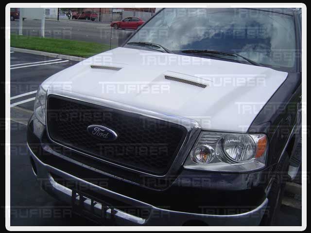 2004-2008 Ford F-150 Mach 1 Fiberglass Ram Air Hood