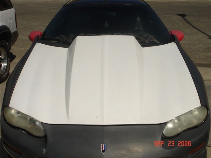 1998-2002 Chevy Camaro 4" Cowl Induction Fiberglass Heat Extractor Hood - TF3002