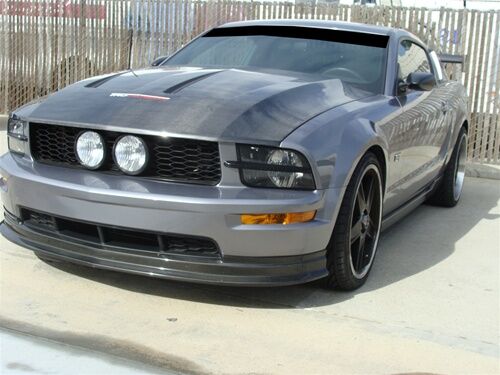 2005-2009 Ford Mustang SVT Cobra Functional Heat Extractor Carbon Fiber Hood
