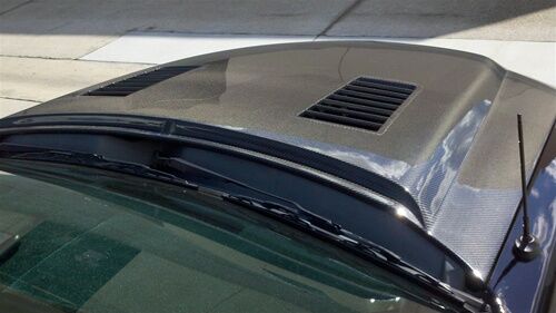 2005-2009 Ford Mustang GTS-4 Dual-Functional Ram Air Carbon Fiber Hood