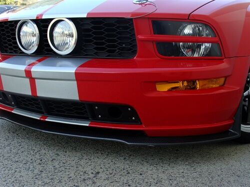 2005-2009 Ford Mustang GT Carbon Fiber Front Bumper Lip Spoiler