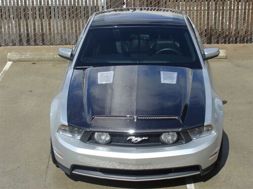 2010-2012 Ford Mustang Venom Dual-Functional Ram Air Carbon Fiber Hood