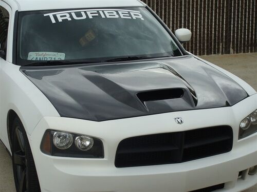 2006-2010 Dodge Charger SRT-8 Functional Ram Air Carbon Fiber Hood