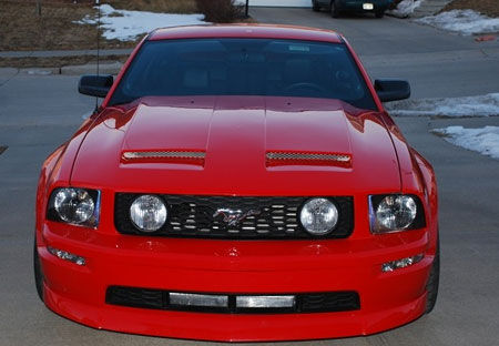 2005-2009 Ford Mustang GT-R Fiberglass Ram Air Hood