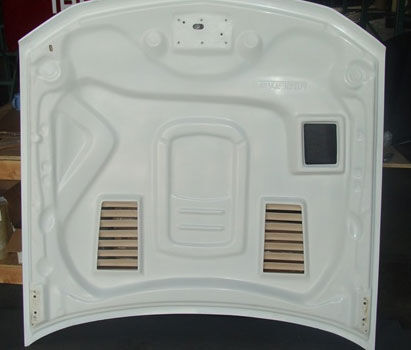 2005-2009 Ford Mustang GTS-4 Fiberglass Dual Functional Ram Air Hood