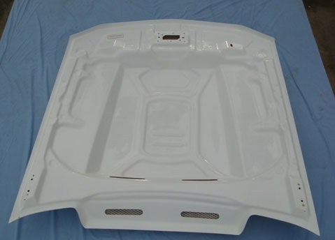 2010-2012 Ford Mustang 3" Cowl Induction Fiberglass Heat Extractor Hood