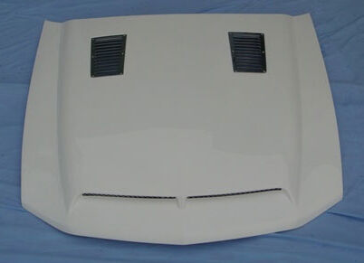 2010-2012 Ford Mustang Venom Fiberglass Dual Functional Ram Air Hood - TF10025-A