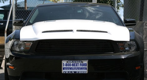 2010-2012 Ford Mustang Venom Fiberglass Dual Functional Ram Air Hood