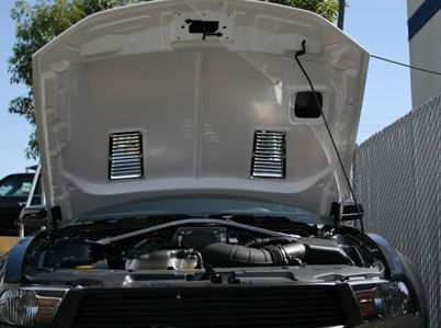 2010-2012 Ford Mustang Venom Fiberglass Dual Functional Ram Air Hood