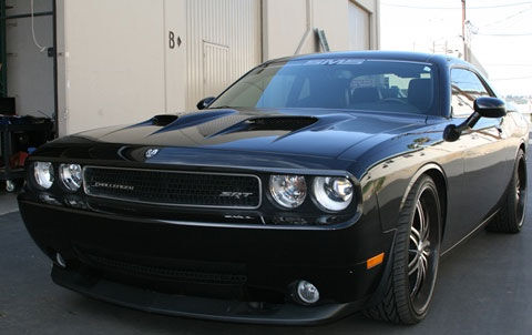 2008-2023 Dodge Challenger Cuda II Fiberglass Ram Air Hood - TF20320-A60
