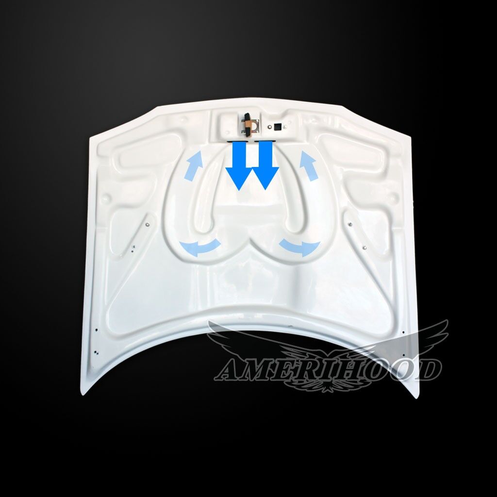 1993-1997 Chevy Camaro SS Style Functional Heat Extractor Hood Fiberglass