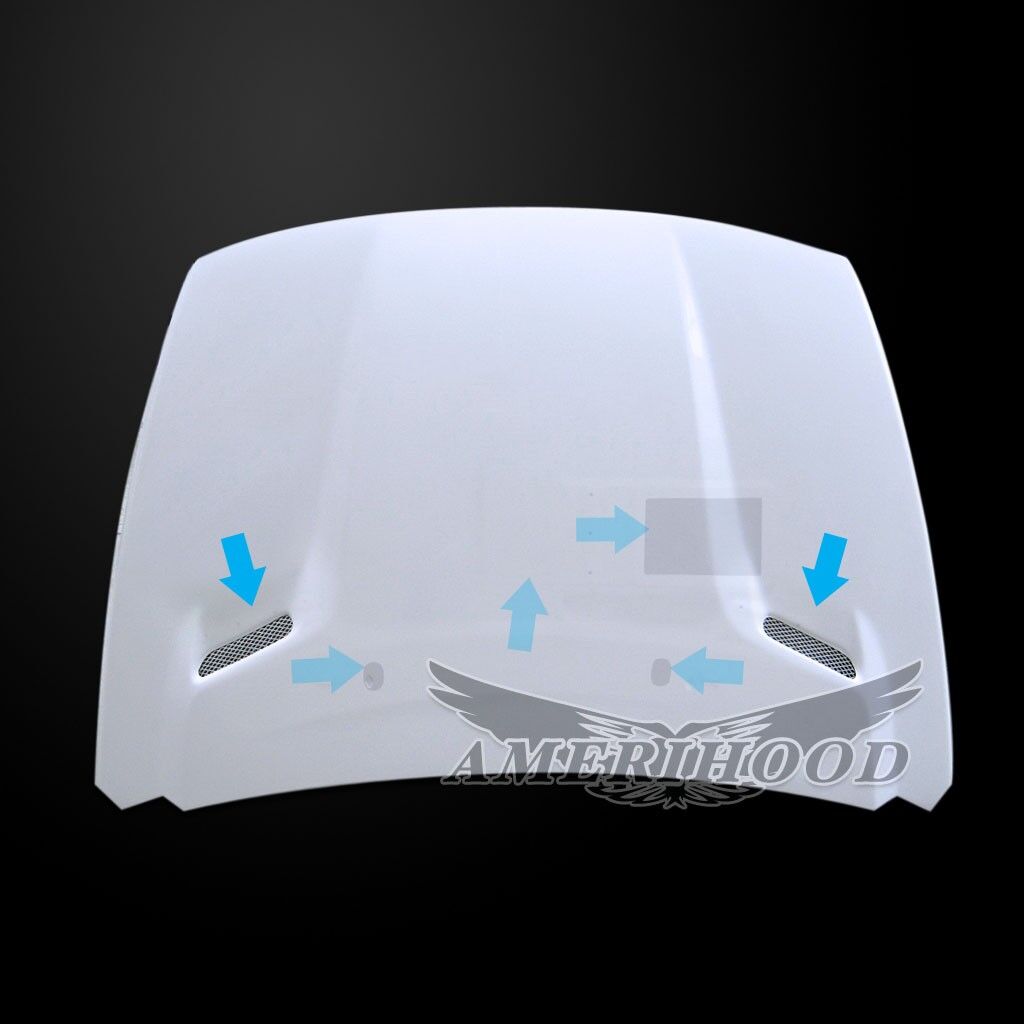 2007-2012 Dodge Caliber CLQ Functional Ram Air Hood Fiberglass