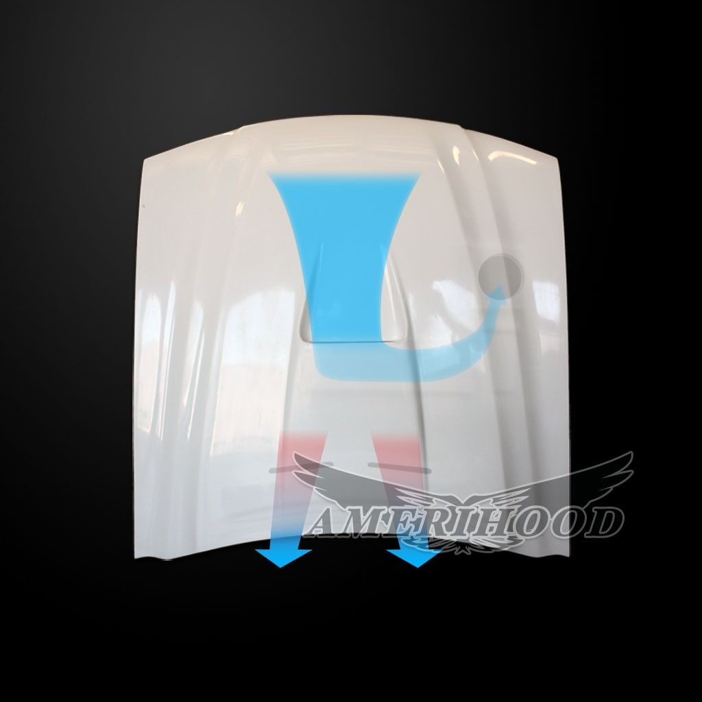 1994-1998 Ford Mustang Type-2 Dual-Functional Ram Air Hood Fiberglass