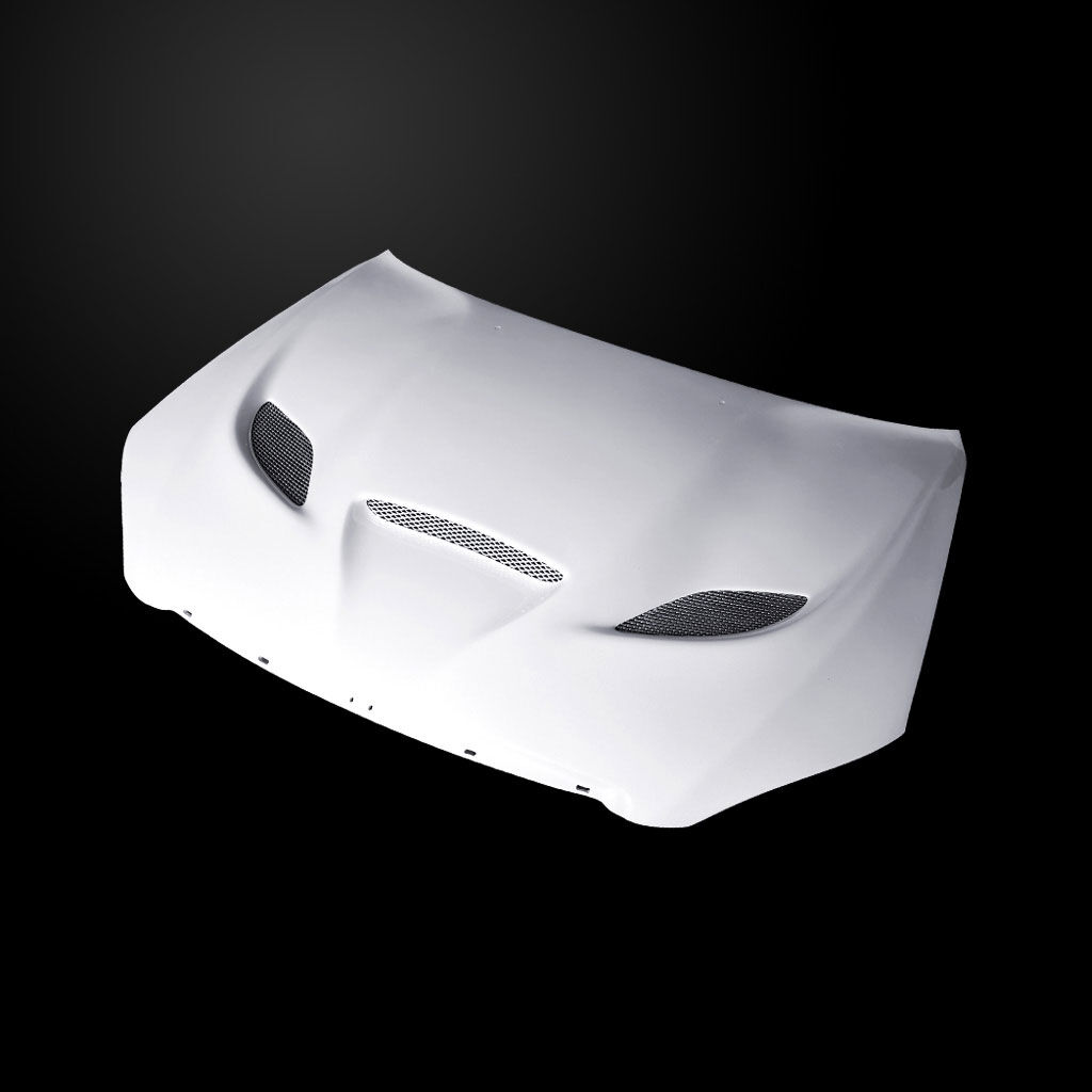 2011-2014 Chrysler 200 Type-HellCat Dual-Functional Fiberglass Hood - C211AHCATFHW