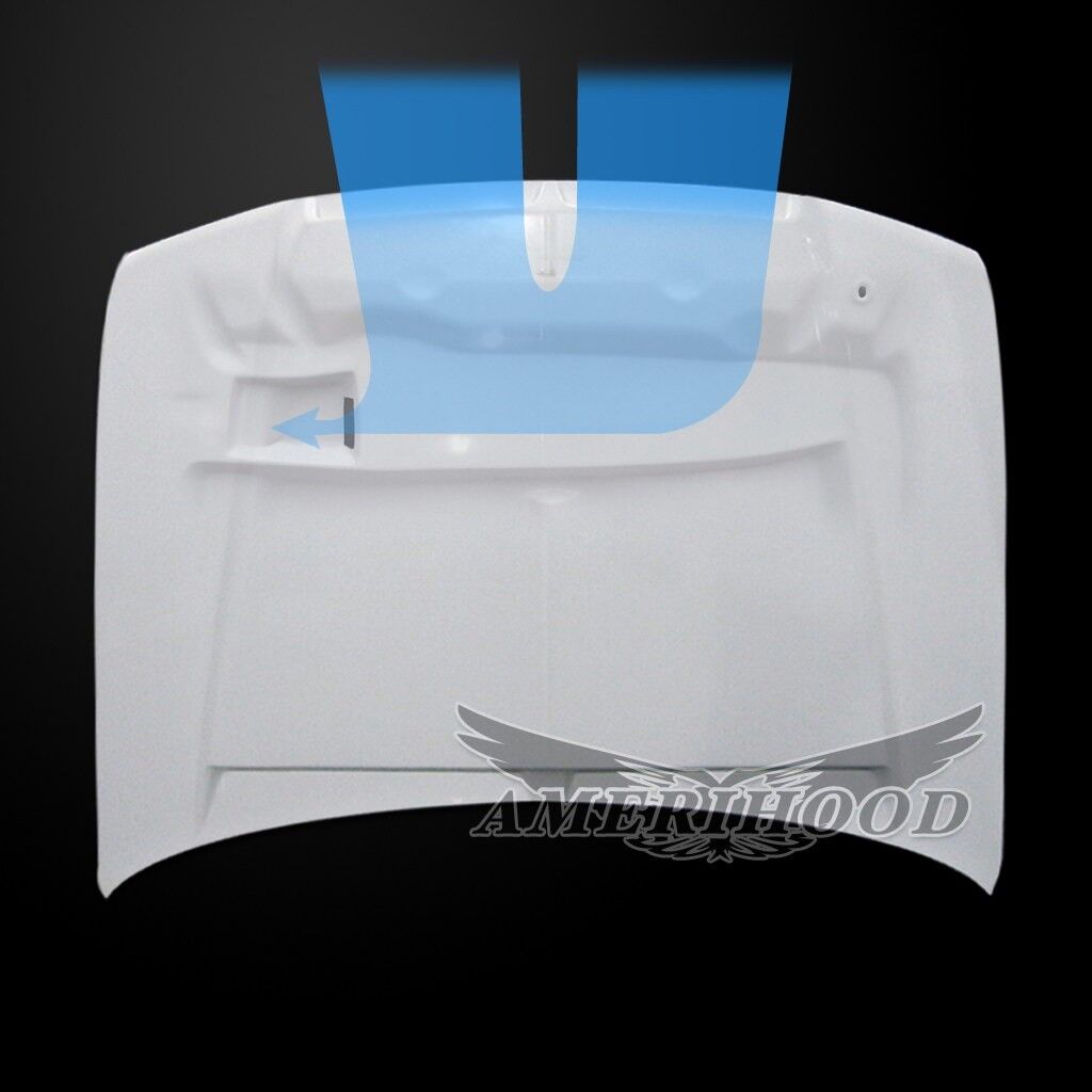 2005-2010 Chrysler 300/C Amerihood Type-E Functional Ram Air Fiberglass Hood