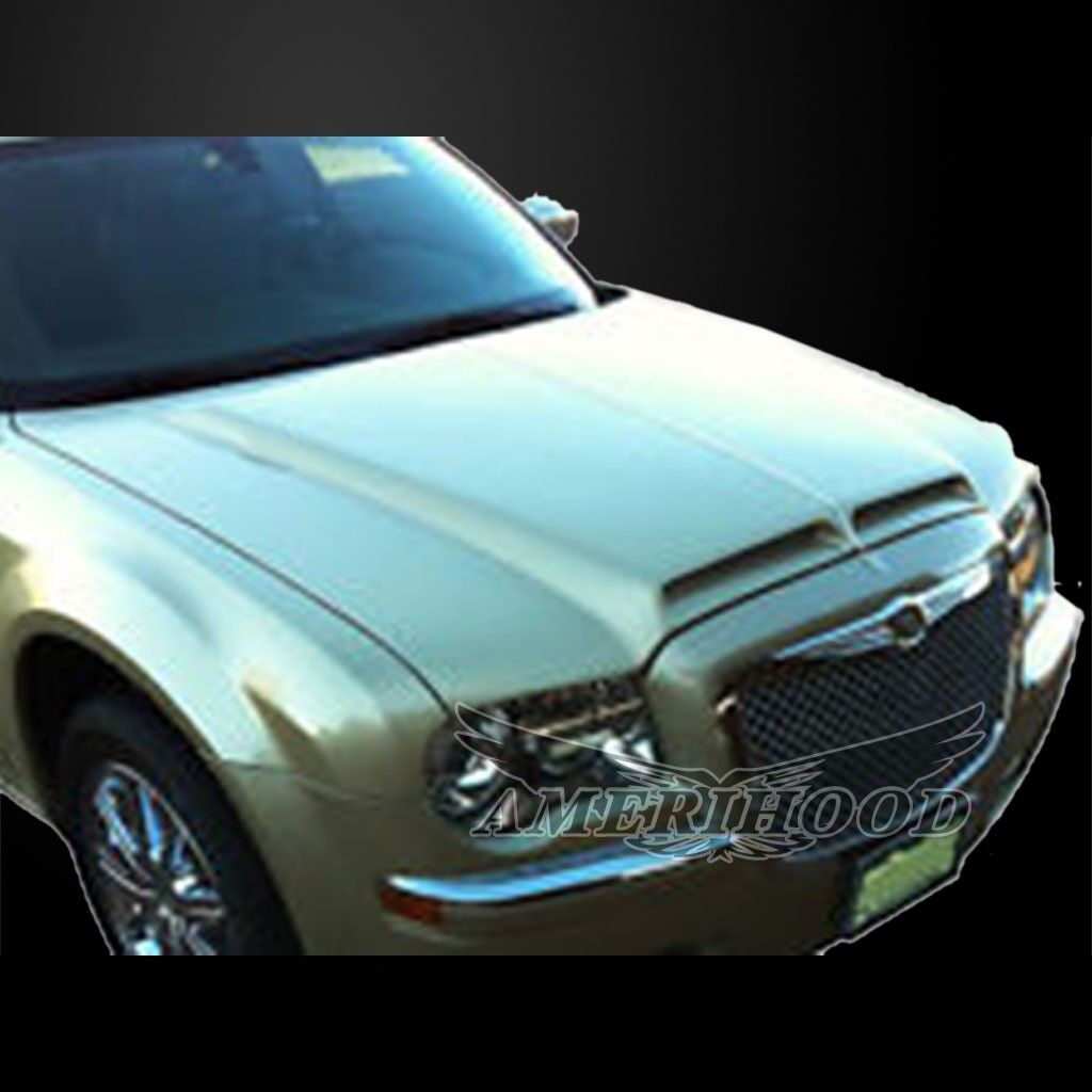 2005-2010 Chrysler 300/C Amerihood Type-E Functional Ram Air Fiberglass Hood