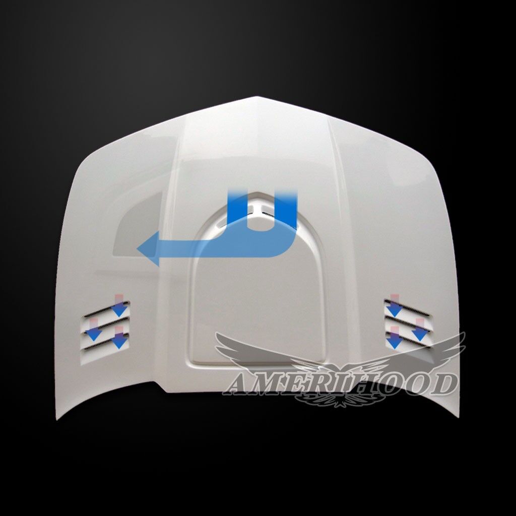 2010-2015 Chevy Camaro TR Dual-Functional Ram Air Hood Fiberglass