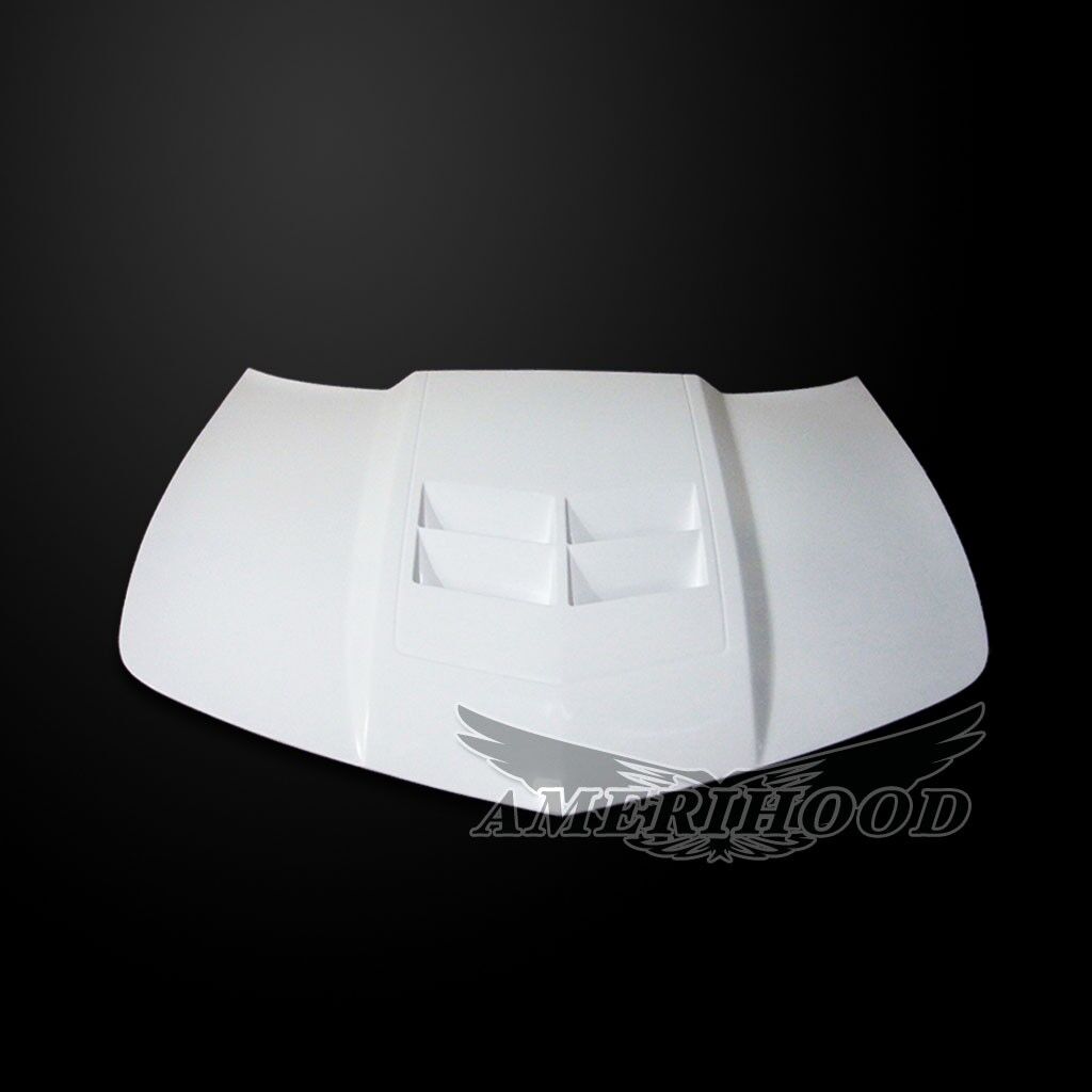 2014-2015 Chevy Camaro LS/LT V6 Amerihood Type-ZL1 Functional Heat Extractor Fiberglass Hood