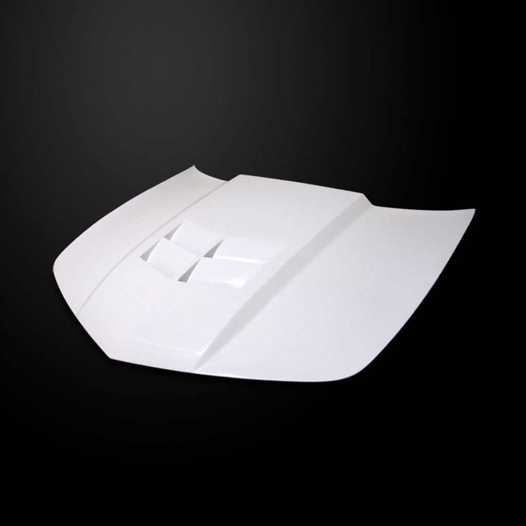 2014-2015 Chevy Camaro LS/LT V6 Amerihood Type-ZL1 Functional Heat Extractor Fiberglass Hood - AMH-CCM14AHZL1FHW6