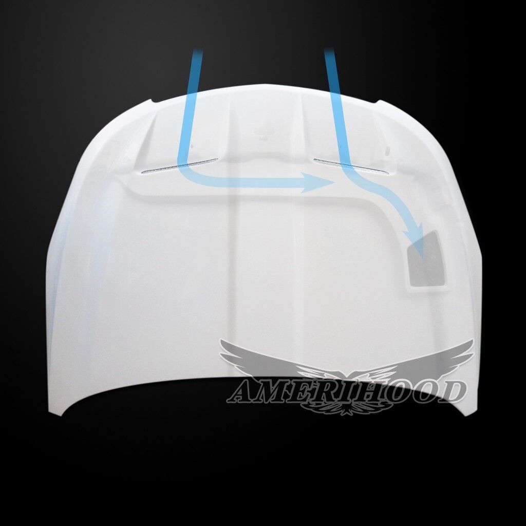 2011-2015 Chevy Cruze Amerihood WS6 Functional Ram Air Fiberglass Hood